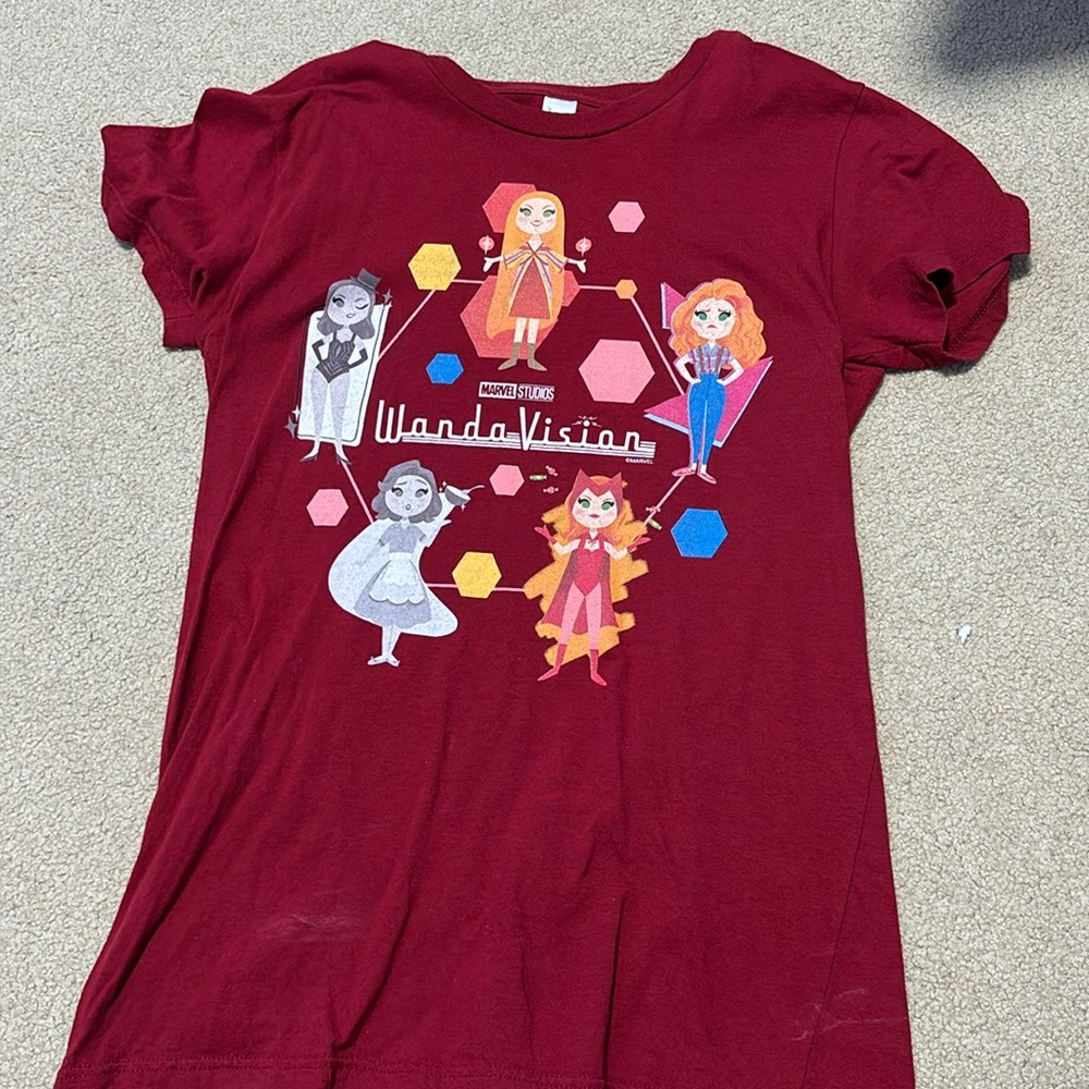 Disney Wandavision Red Wanda Decades Tshirt Women’s S